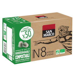 Capsules de café BIO N°8 - Format familial