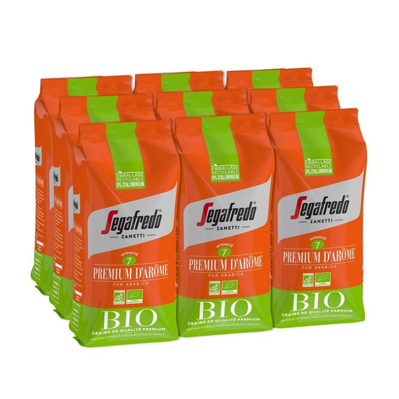 Café en grains BIO Premium d'Arôme Segafredo| Mon Café Italien