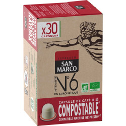 Capsules compostables BIO N°6 - Format Eco