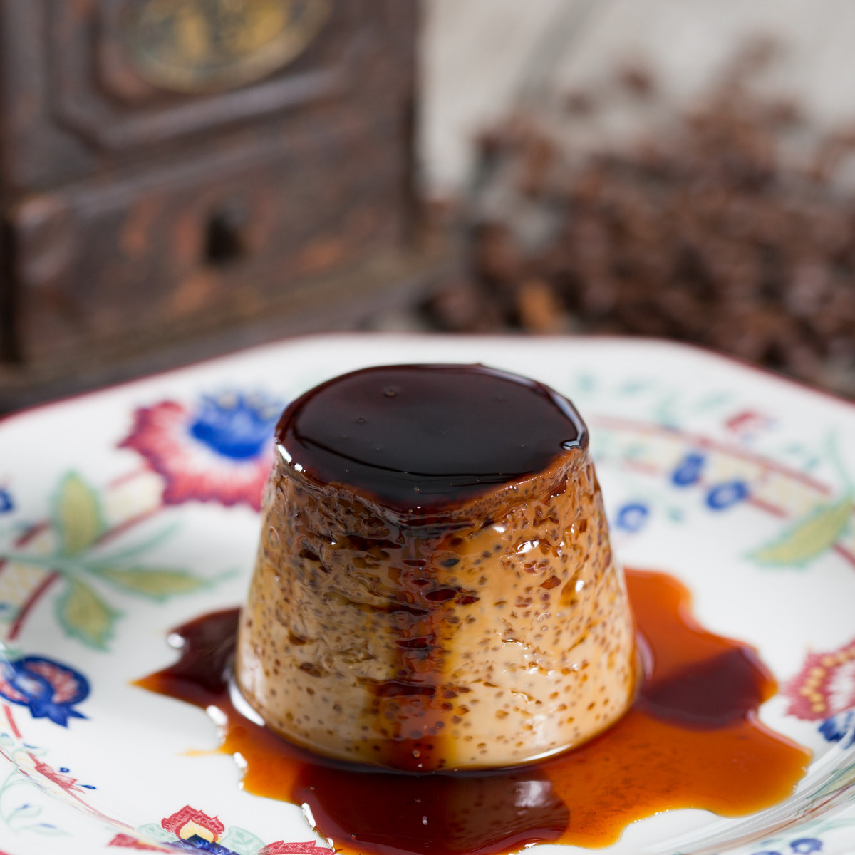 Flan au café