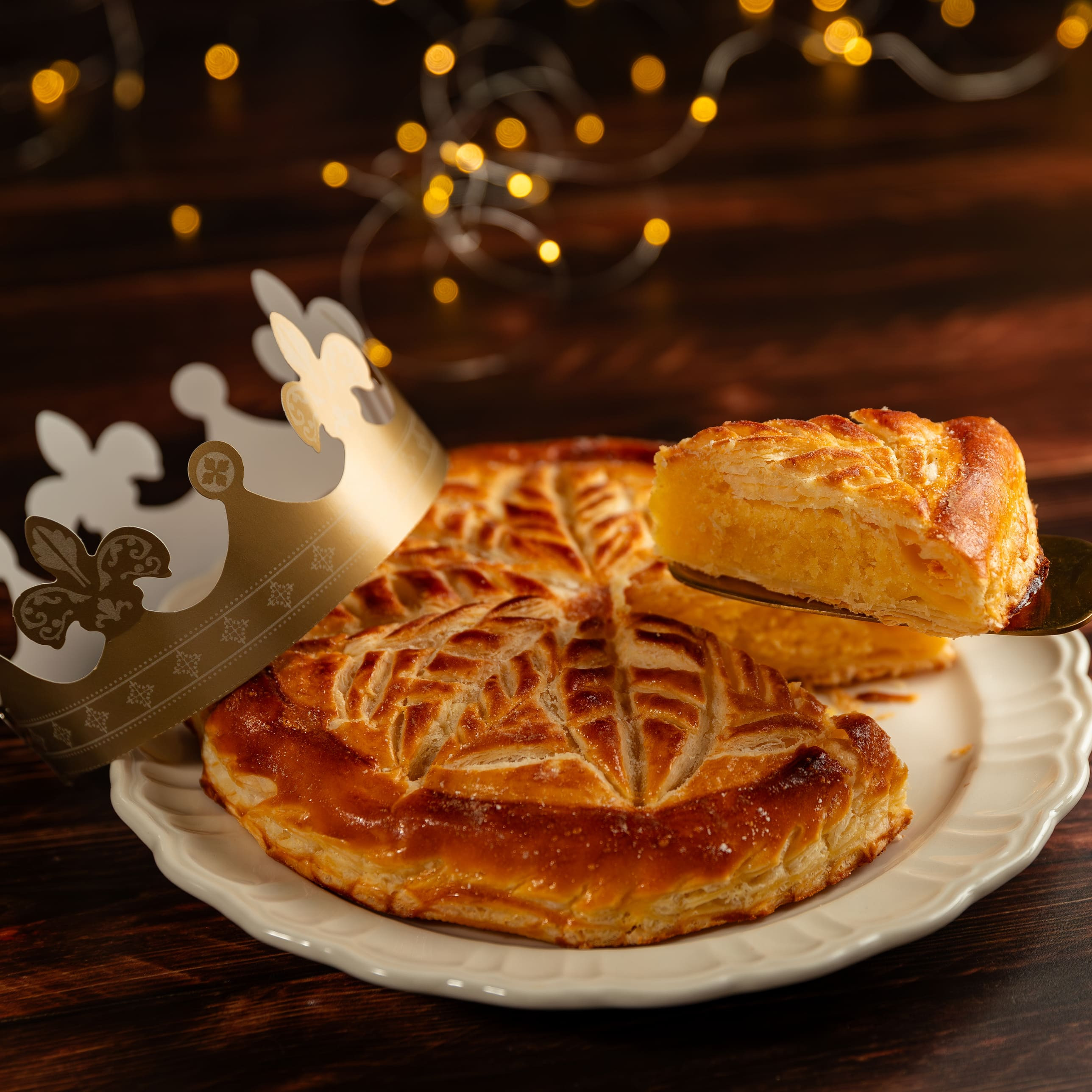 Galette des rois au café