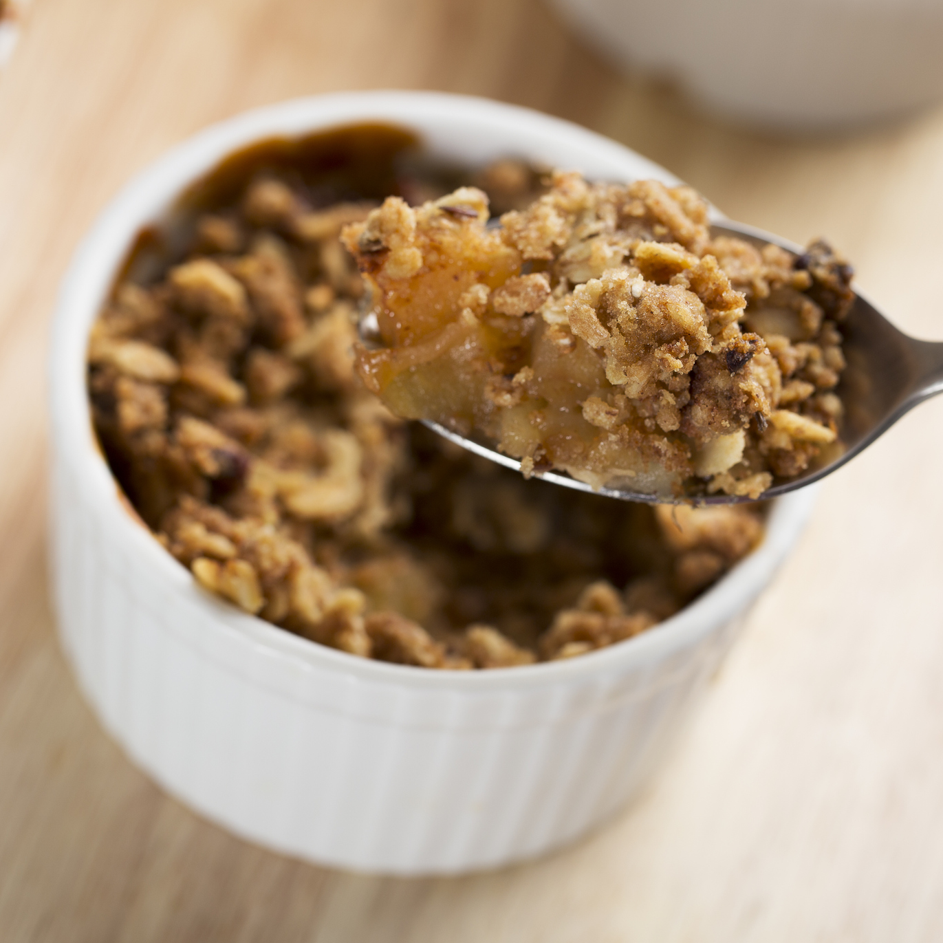 Crumble au café et aux pommes