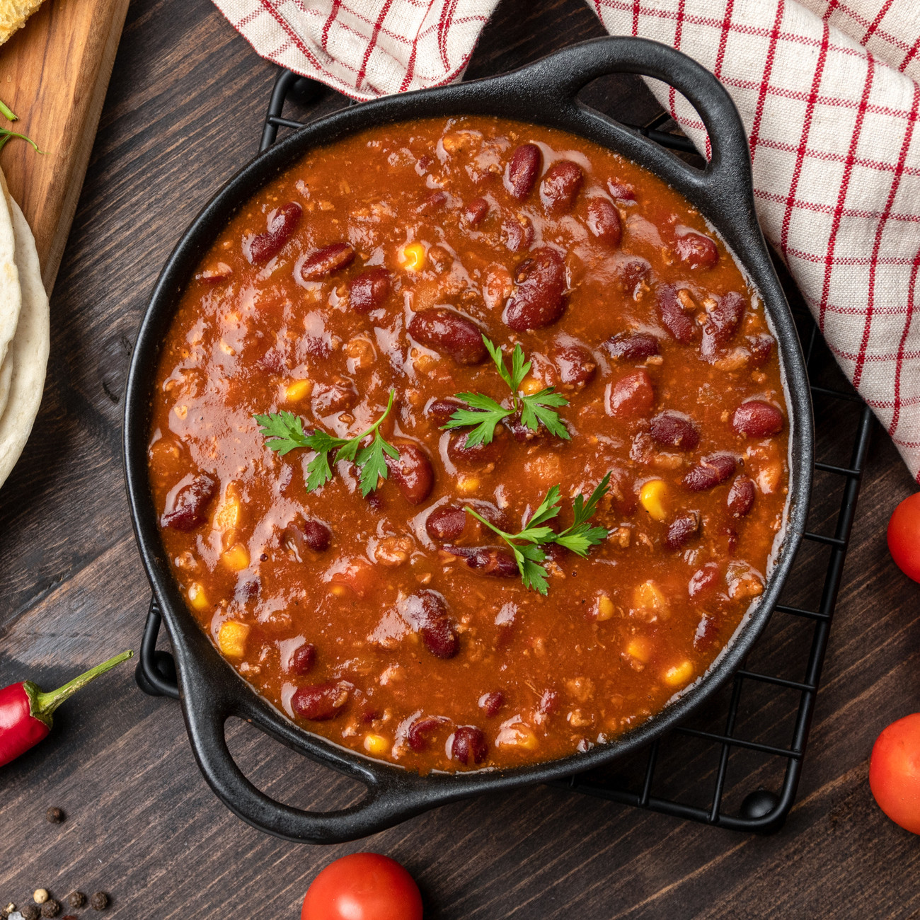 Chili au café